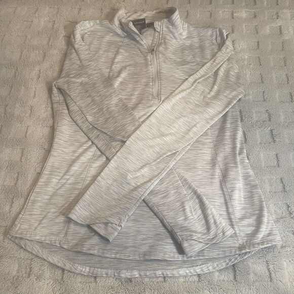Spyder Active Quarter Zip Pullover Women’s Size Large Gray Stretch Athleisure - Picture 1 of 15